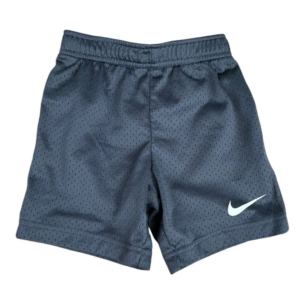 Nike Toddler Size 4 XS Gray Athletics Shorts Sports Workout White Swoosh